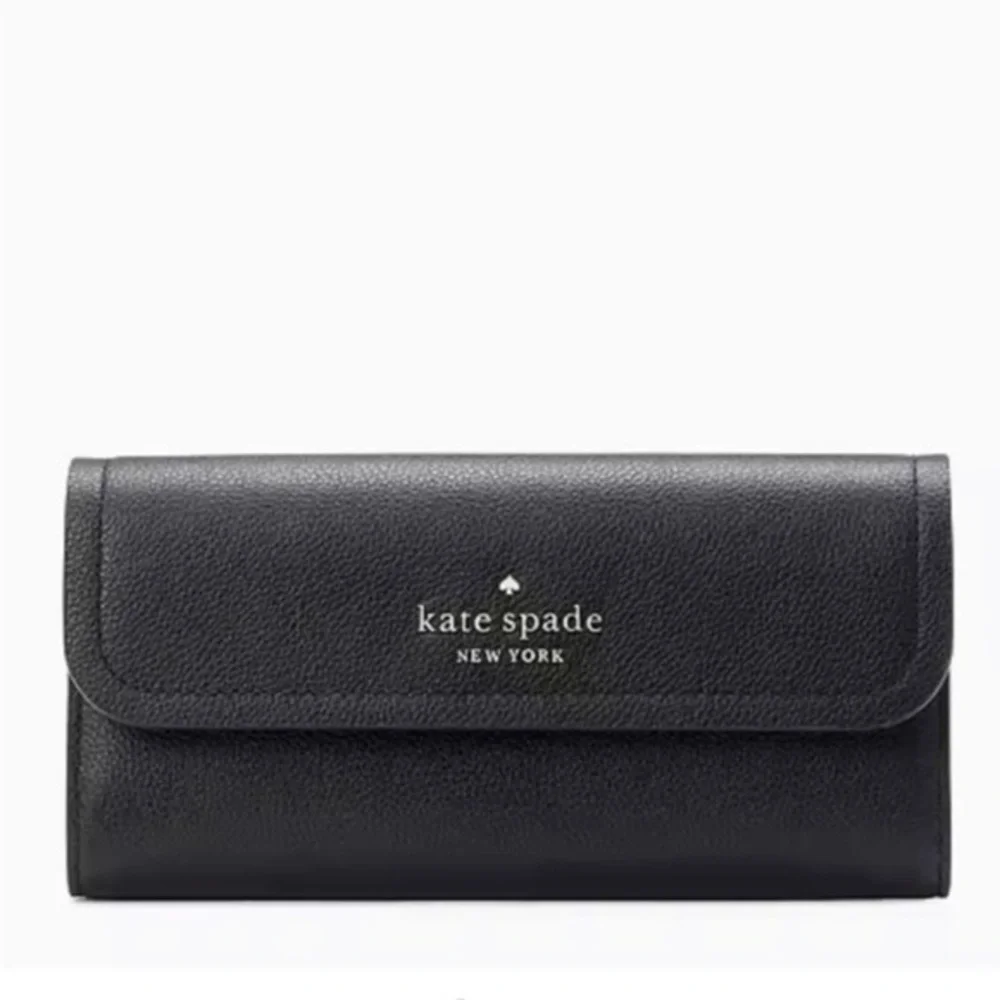 Kate Spade Rosie Large Flap Wallet Black